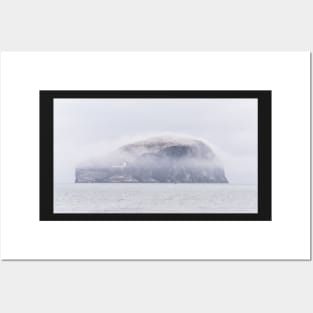 Bass Rock in mist Posters and Art